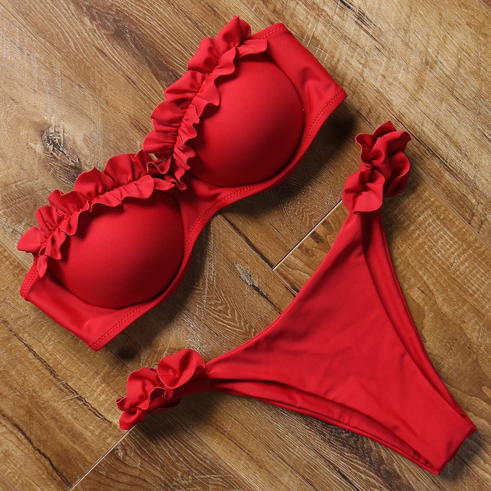 Levoire | Maillot De Bain Deux Pièces Avec Décolleté Élevé Rot