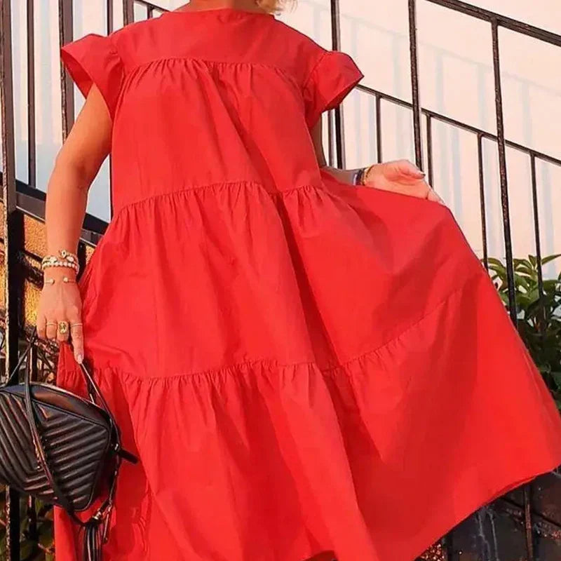 Levoire | Robe Midi Imprimée Enchanteur