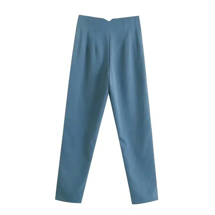 Levoire | Pantalon Formelle Taille Haute Bleu clair
