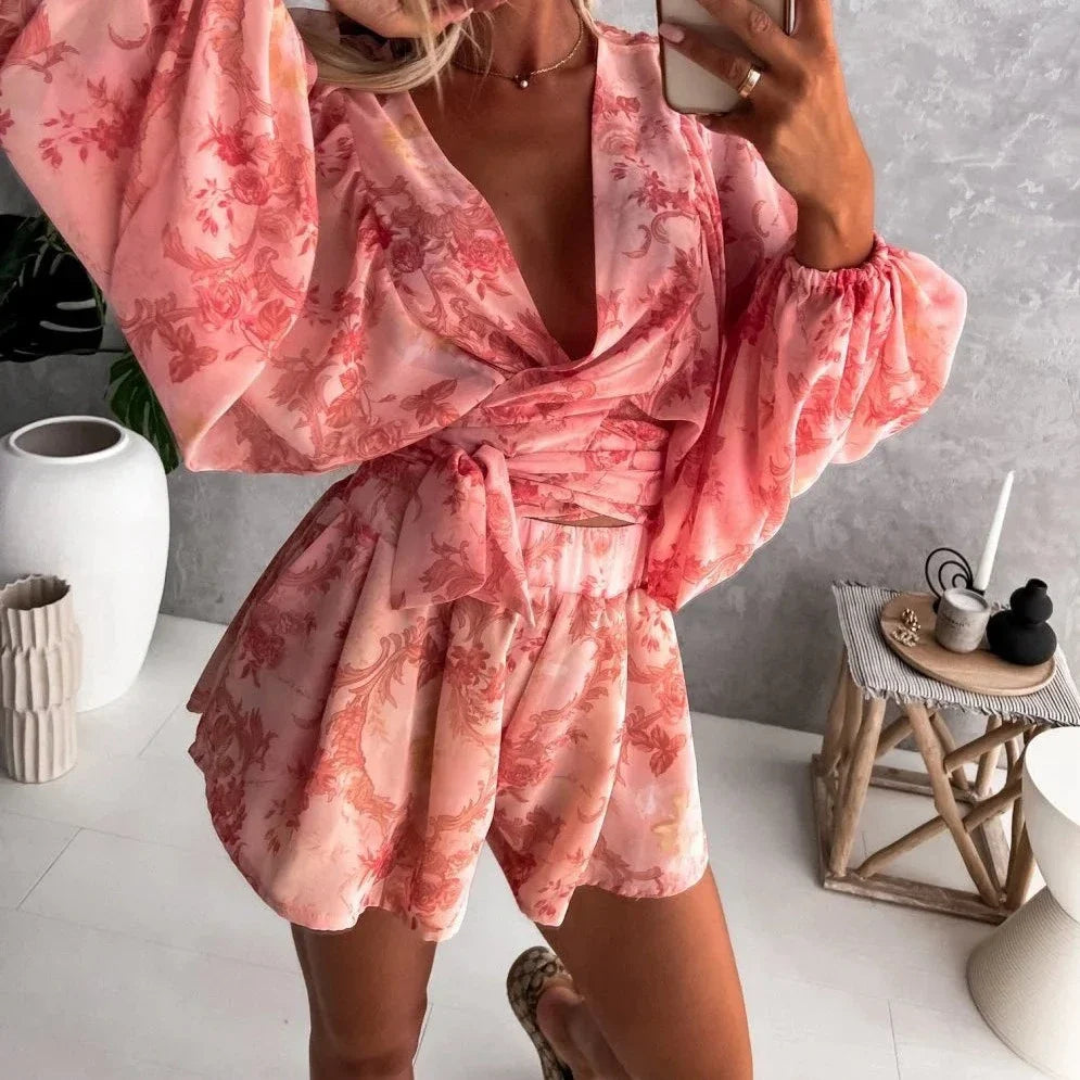 Levoire | Combinaison De Plage Décontractée Rose foncé