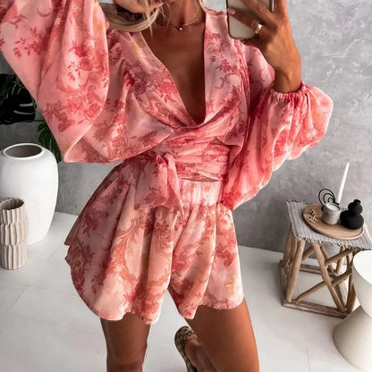 Levoire | Combinaison De Plage Décontractée Rose foncé