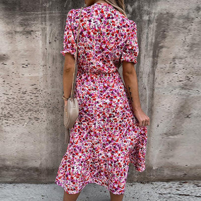 Levoire | Femme Robe à jupe fendue imprimée floral