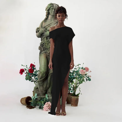 Levoire | Robe Maxi Fendue À Encolure Dégagée, À Dos Décolleté Et À Bretelles Droites