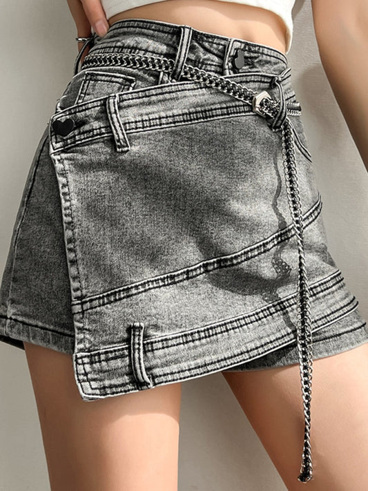 Levoire | Short Superposé Élégant Pour Femme - Gris