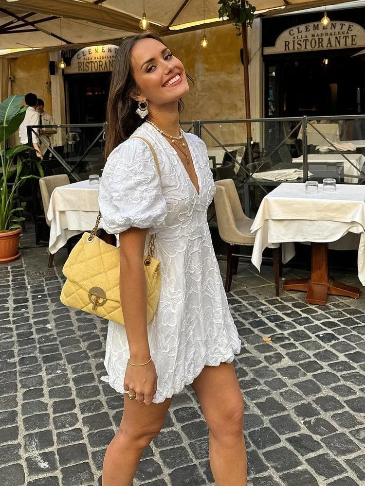 Levoire | Robe Blanche Aimée Pour Femmes