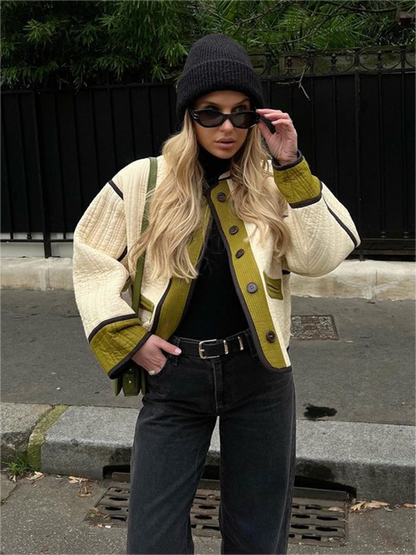 Levoire | Veste À Manches Longues Avec Patchs Lâches Et Boutons