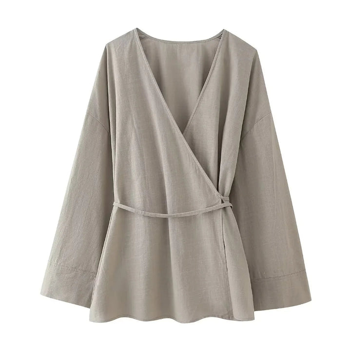 Levoire | Blouse Élégante À Manches Longues Helle Chêne
