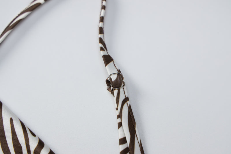 Levoire | Robe Maxi Décontractée À Imprimé Zèbre