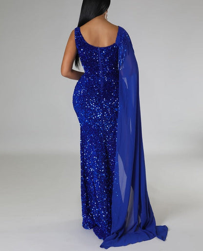 Levoire | Paillettes En Manche Kinne Groupe Flapper Maxi Robes