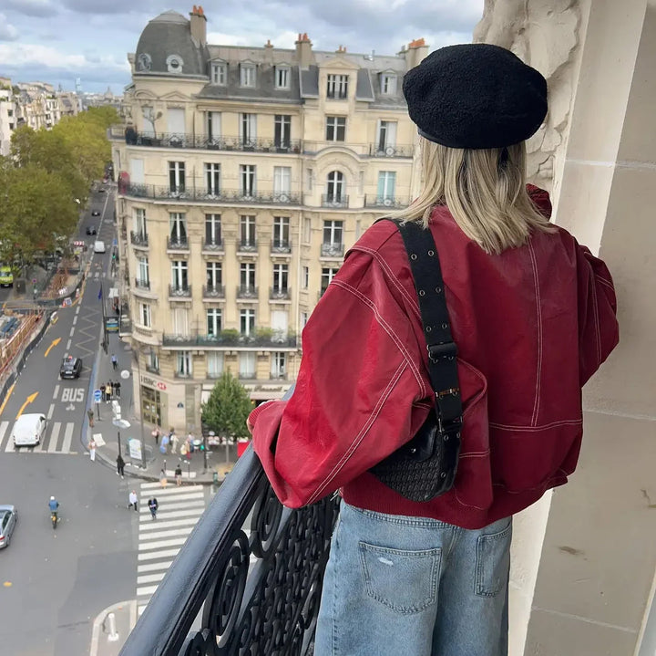 Levoire | Veste En Cuir Surdimensionnée