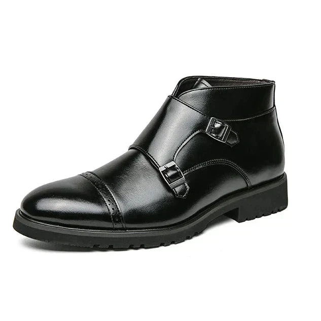 Levoire | Bottes Élégantes Pour Hommes Avec Double Sangle Intensives Noir