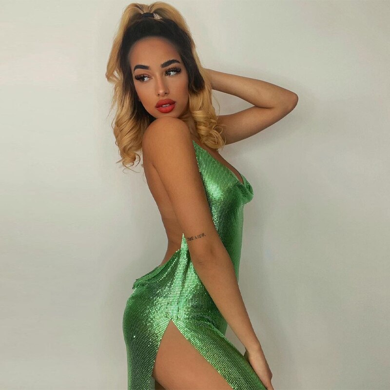 Levoire | Robe Sexy Mini Dress Vert