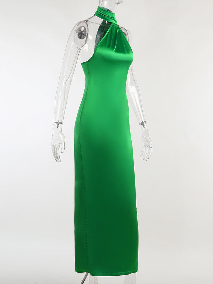Levoire | Robe Maxi Sans Dos En Satin