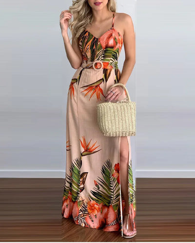 Levoire | Robe Élégante Avec Des Bretelles Spaghetti