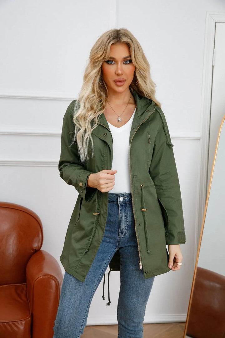 Levoire | T Trench En Coton Avec Capuche