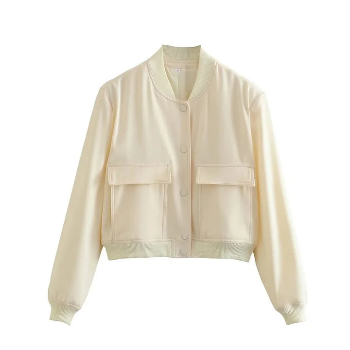 Levoire | Veste Bomber Avec Fermeture À Boutons Pour Femmes