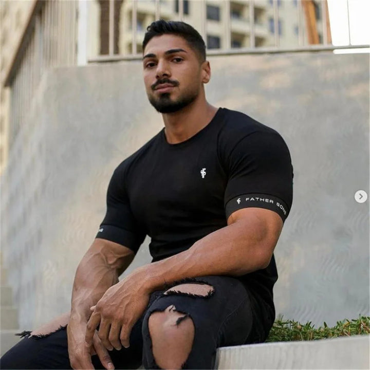 Levoire | T-shirt ajusté Muscle Fit à manches courtes