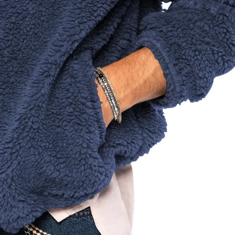 Levoire | Sweat À Capuche En Polaire À Manches Longues Avec Fermeture Éclair