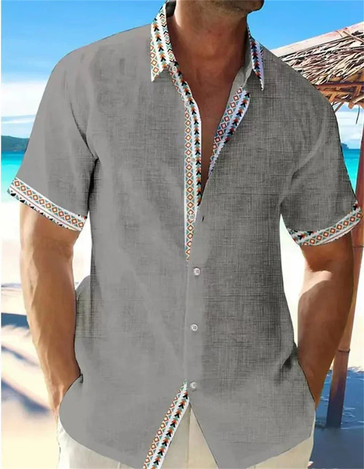 Levoire | Chemise Homme Moderne Et Confortable À Motifs Gris