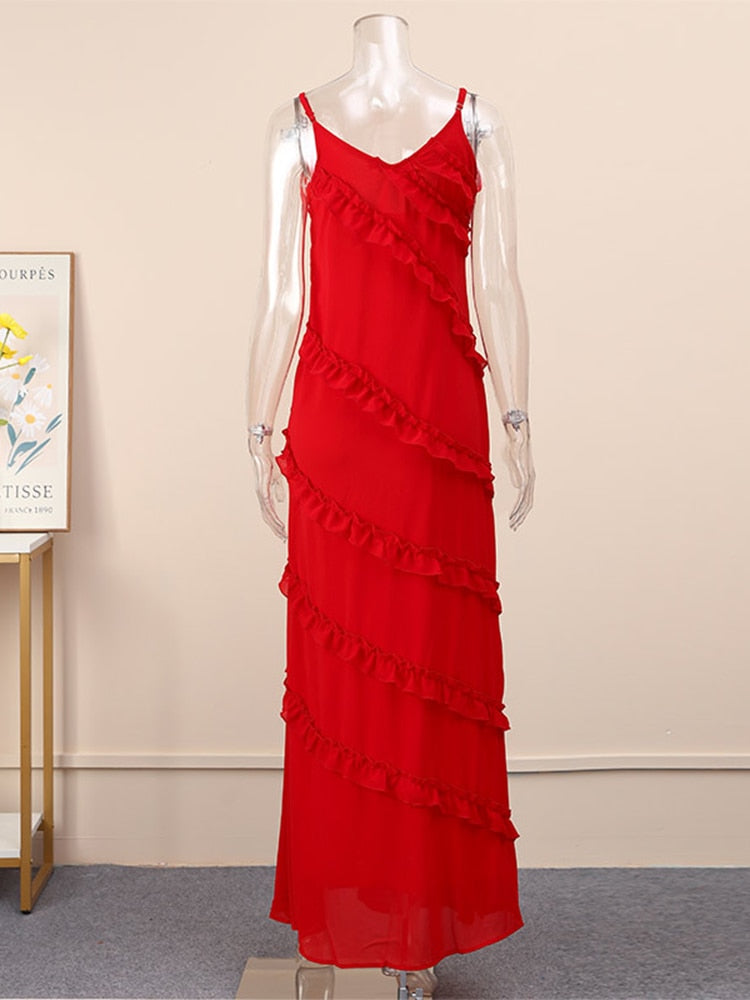 Levoire | Rypetyssving Robes Maxi Rot