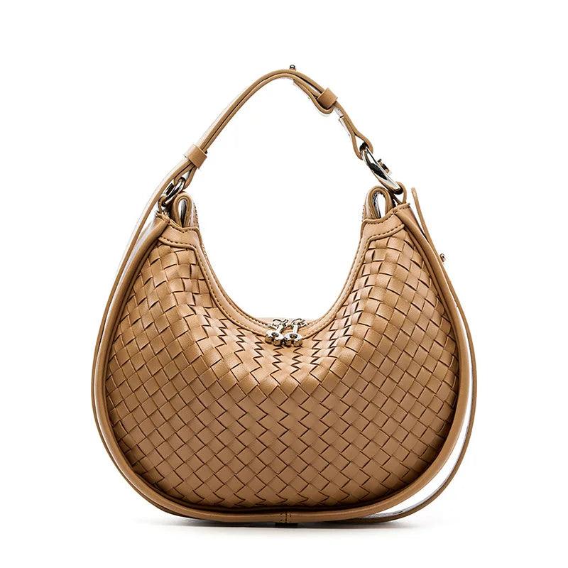 Levoire | Le Sac En Cuir En Croissant À Bandoulière Braun (20cm<Longueur maximale<30cm)