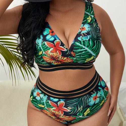 Levoire | Bikini Feuilles Grande Taille