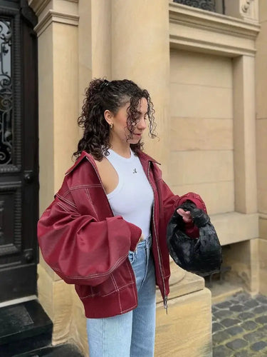 Levoire | Veste En Cuir Épaisse Pour Femmes