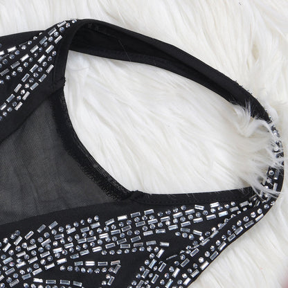 Levoire | Robe Maxi V En Cristal Dyp