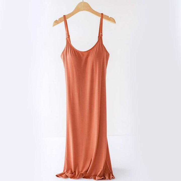 Levoire | Robe De Nuit De Grossesse Orange
