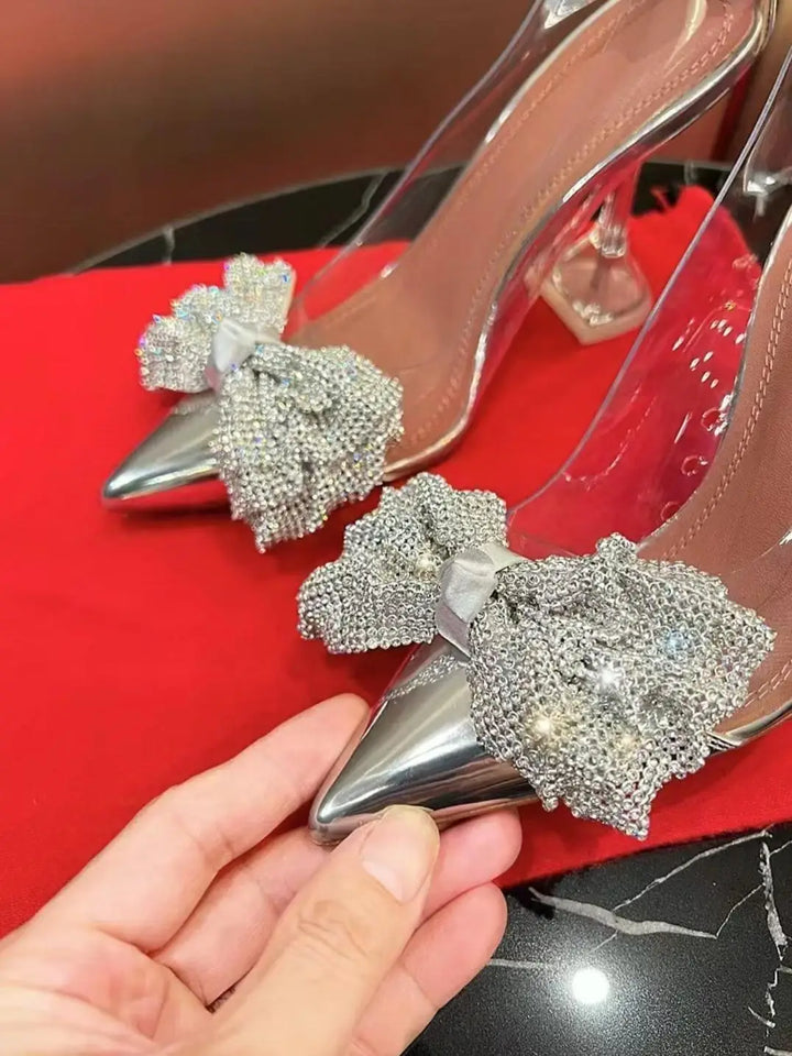 Levoire | Nouveau Style De Fée Nœud Transparent Talons Hauts