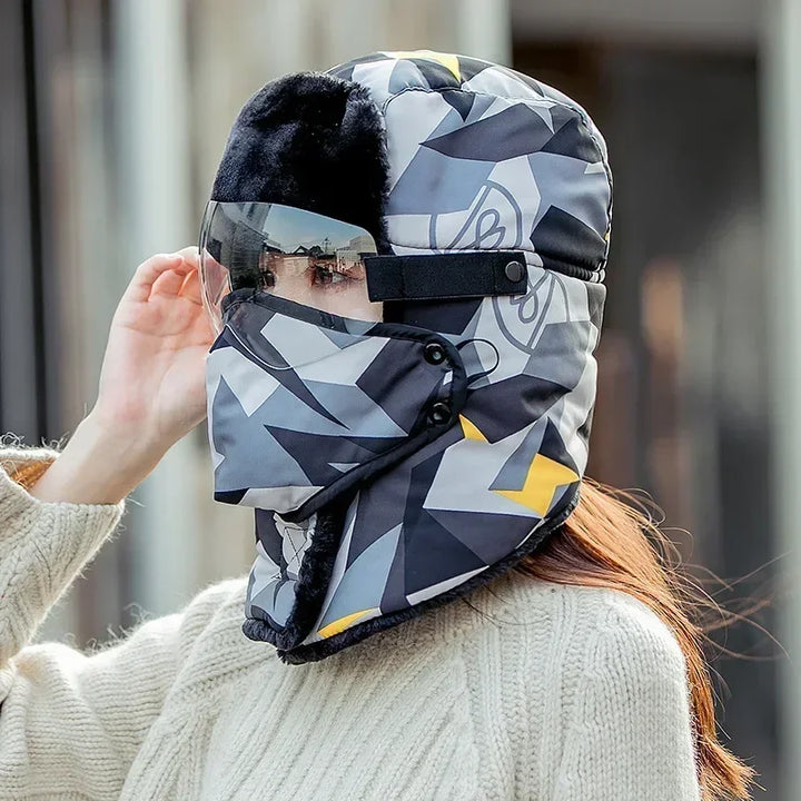 Levoire | Ski Hiver Unisexe Vent Et Lunettes Jaune