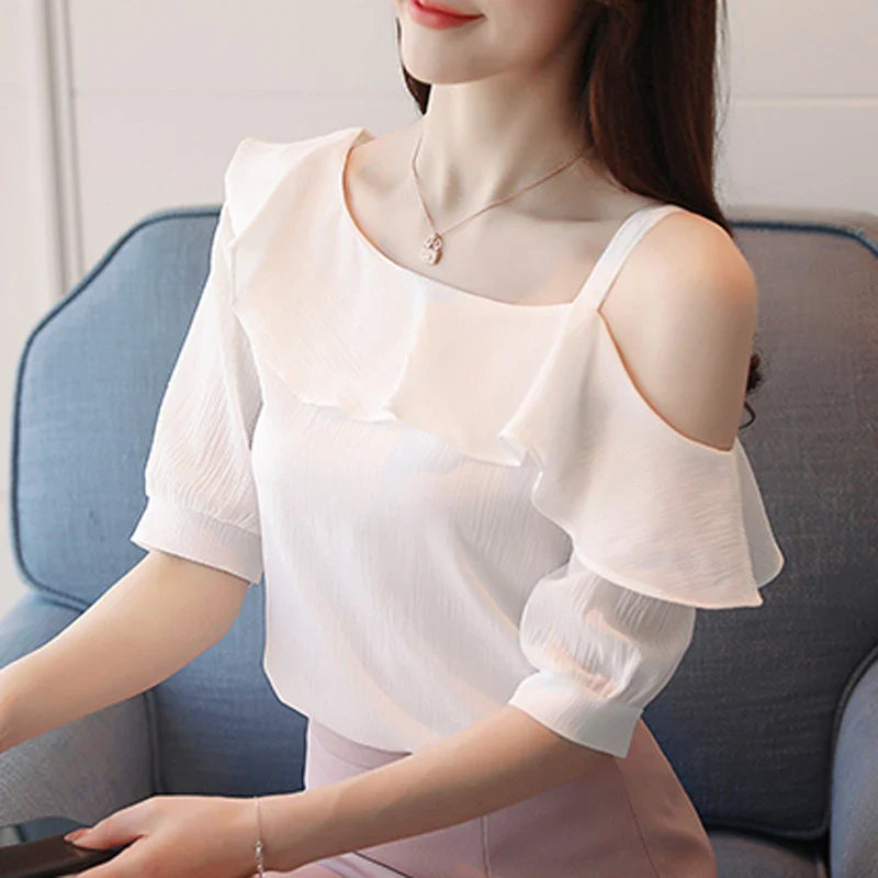 Levoire | Blouse D'Été Tendance Pour Femmes Blanc