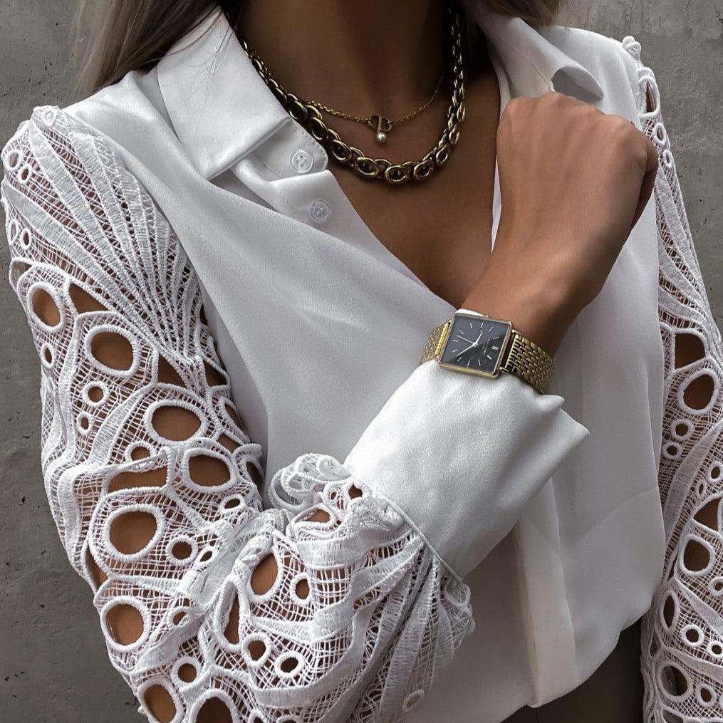Levoire | T-Shirt Femme Avec Des Détails En Dentelle
