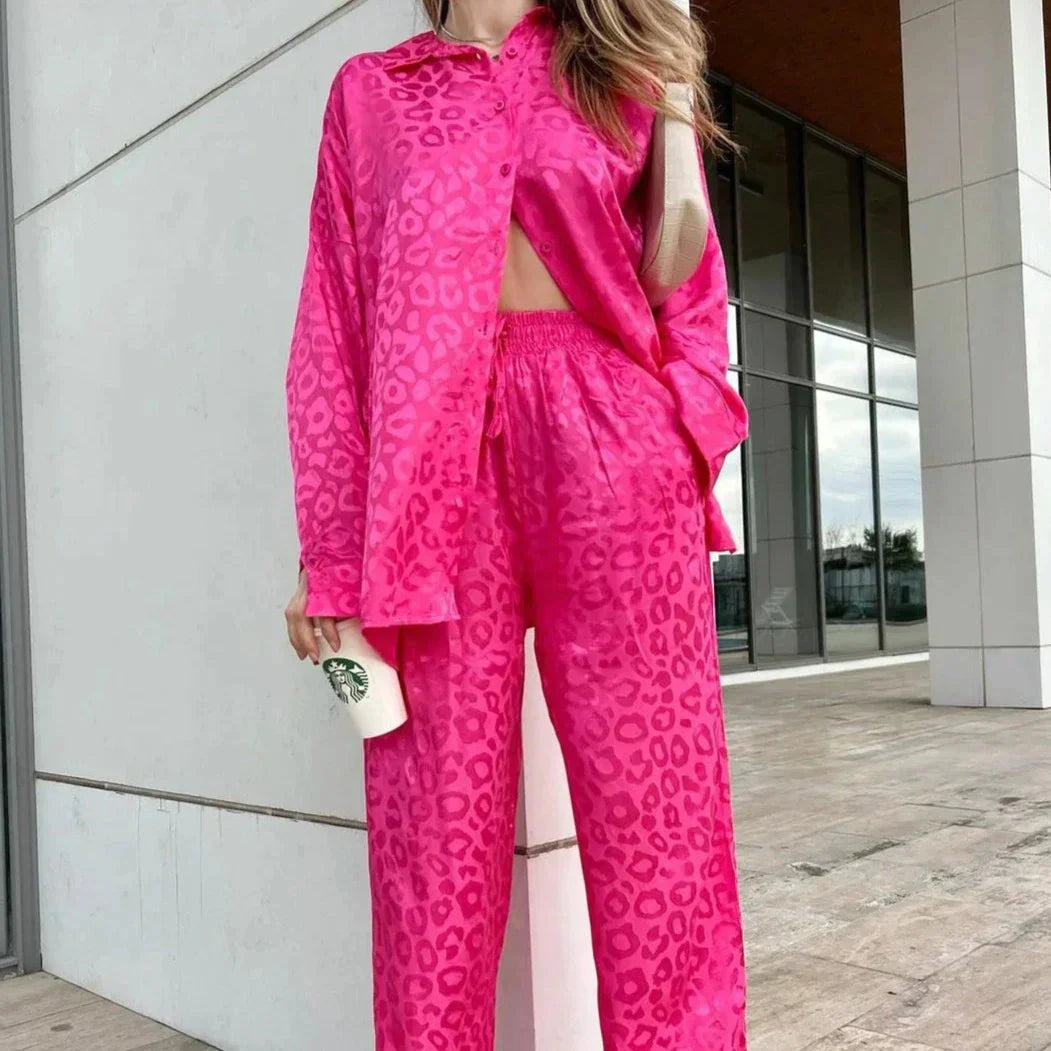 Levoire | Ensemble Élégant En Deux Pièces Look Rosa
