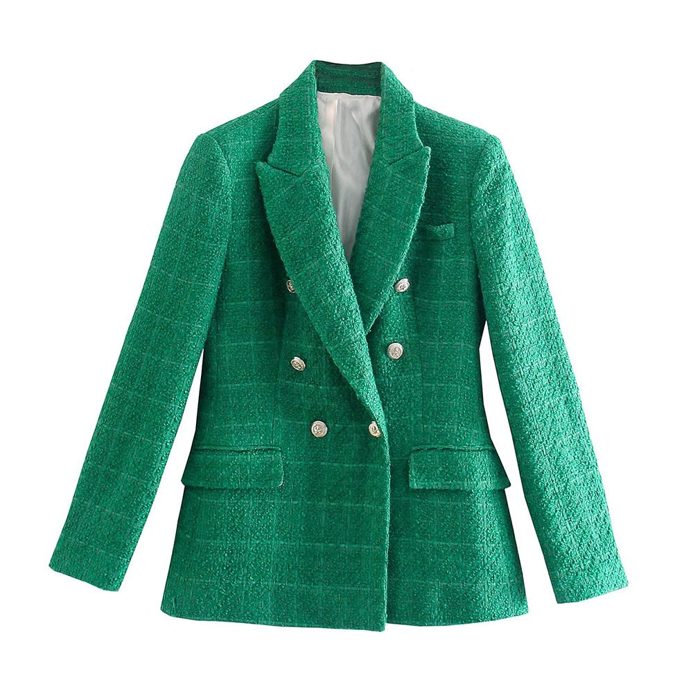 Levoire | Blazer Ajusté Pour Femmes Vert