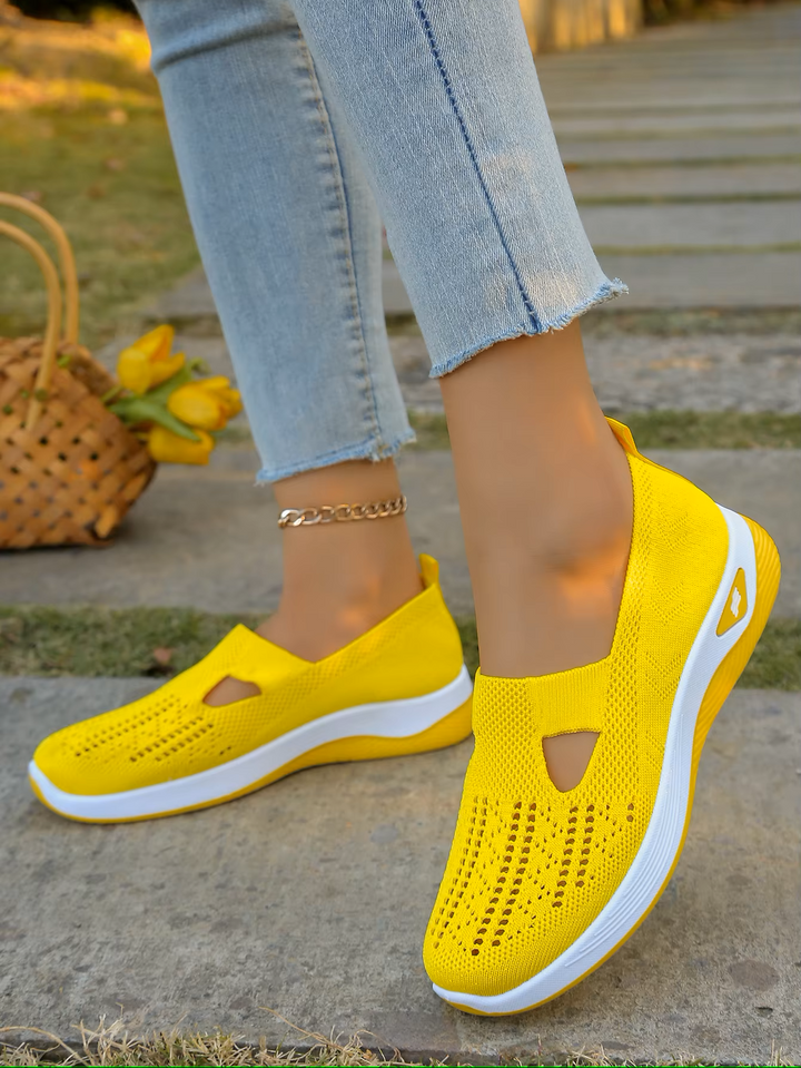 Levoire | Baskets Femme Toutes Saisons Jaune