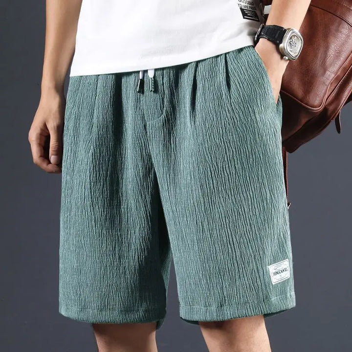 Levoire | Shorts En Lin Coton Vert