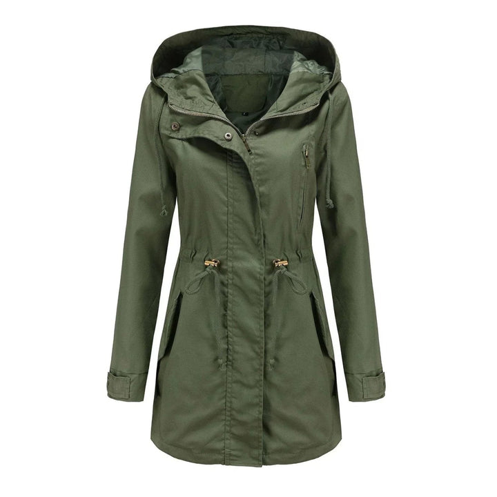 Levoire | Veste à capuche à manches longues avec poches zippées Vert