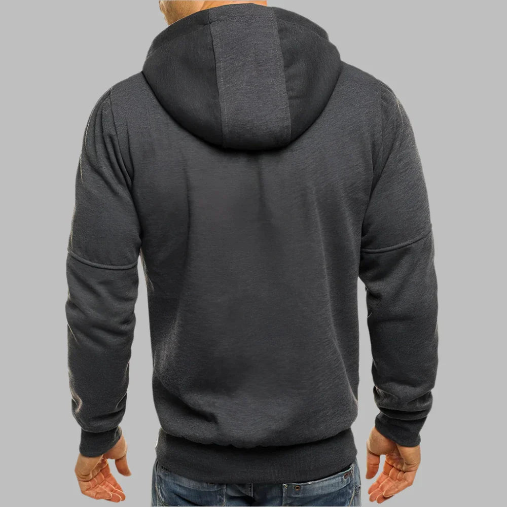 Levoire | Sweat À Capuche Décontracté Pour Hommes Avec Fermeture Éclair