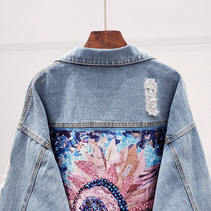 Levoire | Grande Taille Veste Avec Sensation Cachemire Et Impression