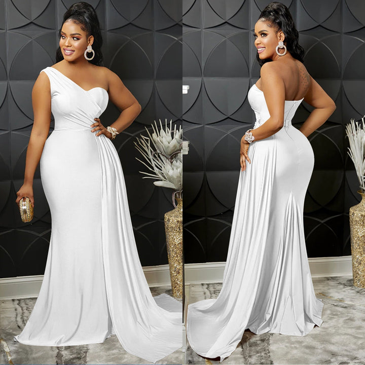 Levoire | En- Épaule Haute Combinaison Robe Maxi