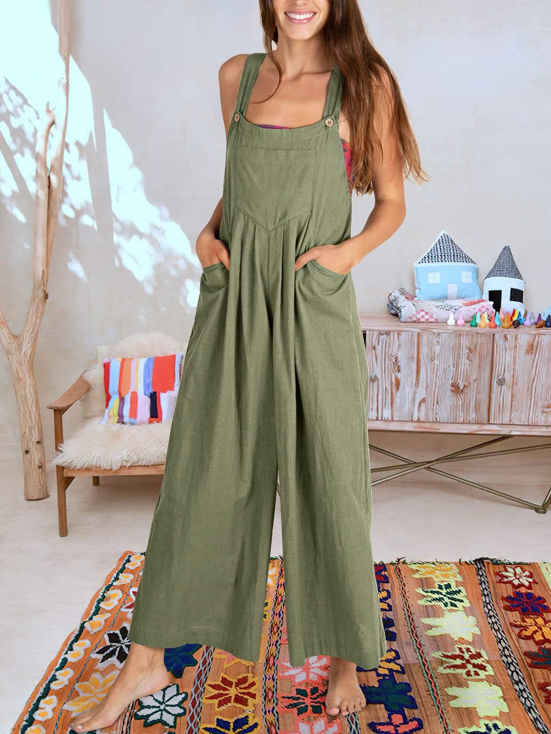 Levoire | Combinaison Sans Manches Pour Femmes Vert