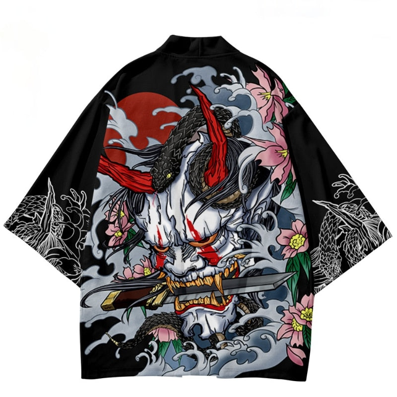 Levoire | Manteau Traditionnel Imprimé Carpe Vague