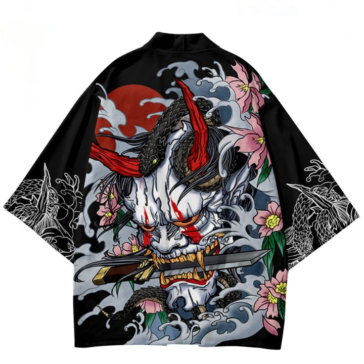 Levoire | Manteau Traditionnel Imprimé Carpe Vague