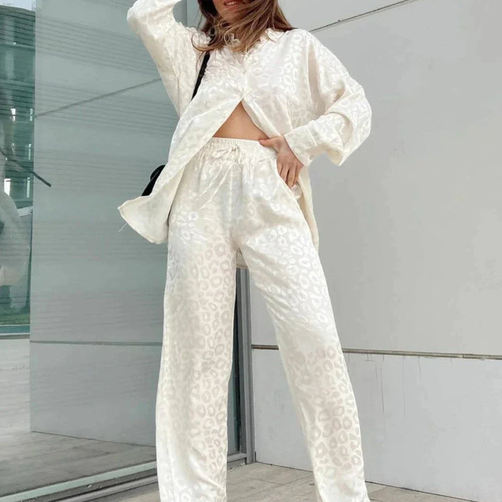 Levoire | Ensemble Élégant En Deux Pièces Look Blanc