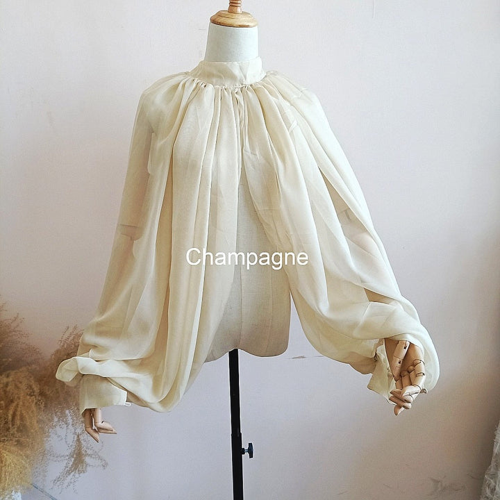 Levoire | Col Montant Avec Boutons Champagne Taille unique