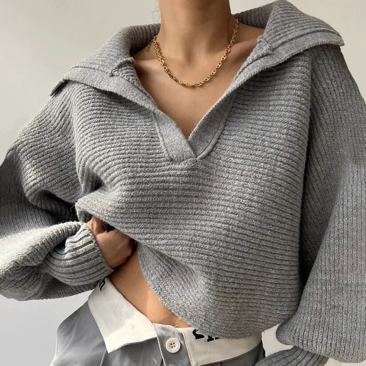 Levoire | Velorura Tricot Épais Pully Sterling gris