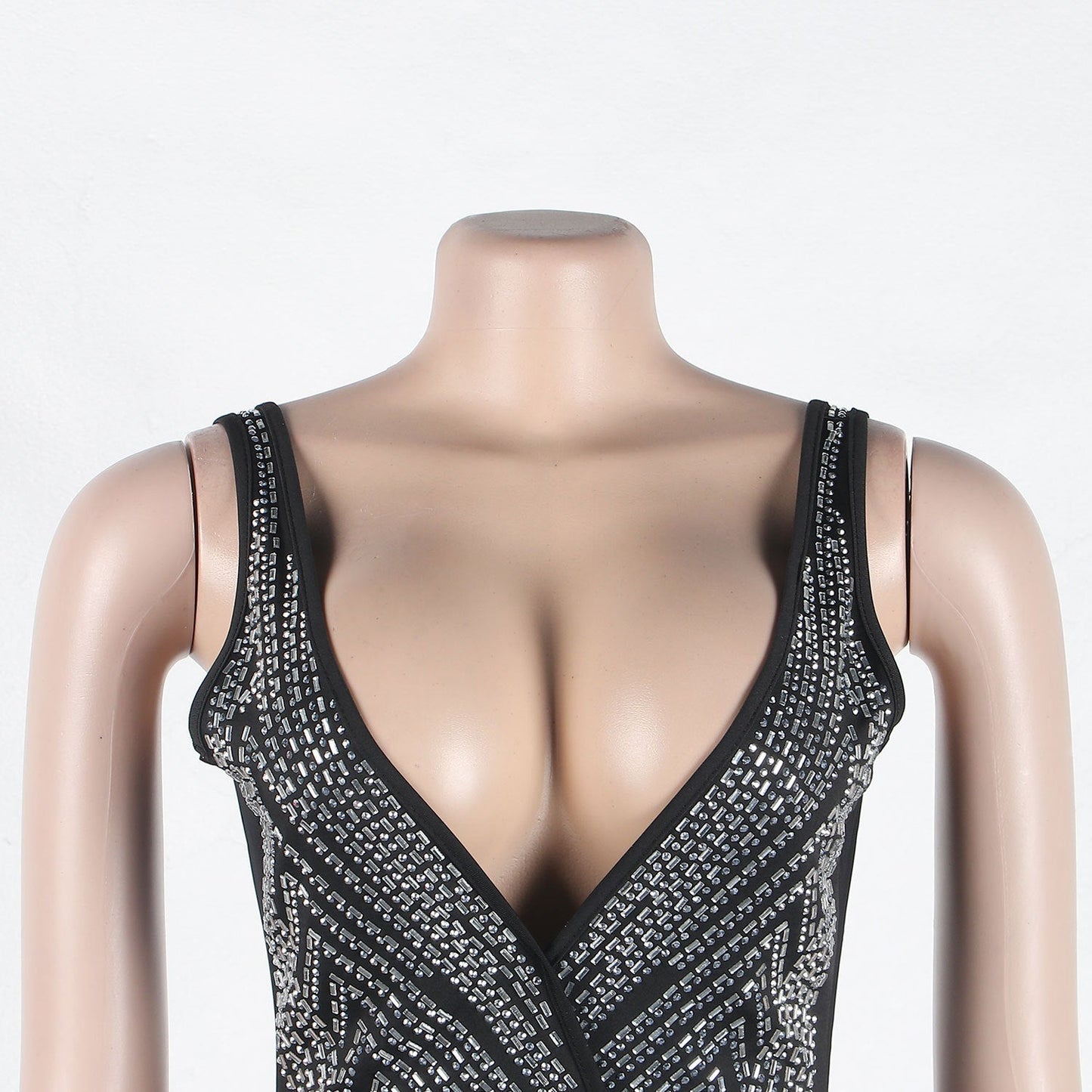 Levoire | Robe Maxi V En Cristal Dyp