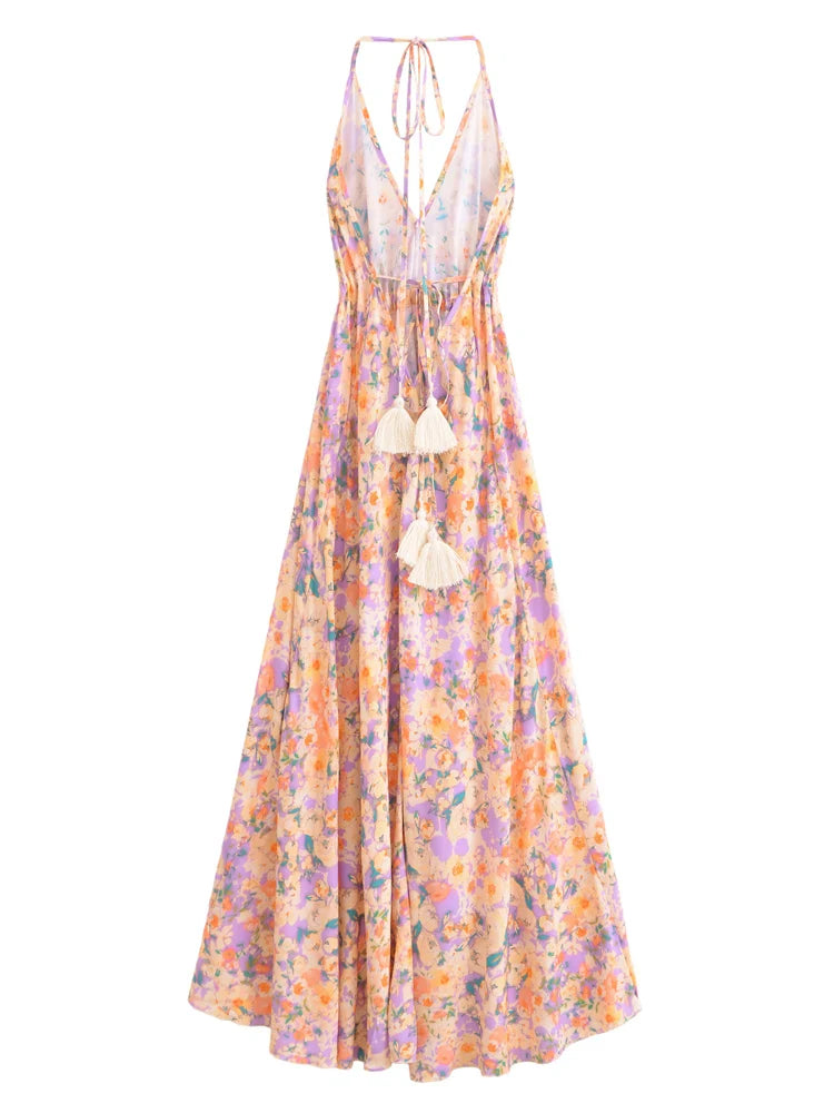 Levoire | Robe Longue Bohème Dos Ouvert