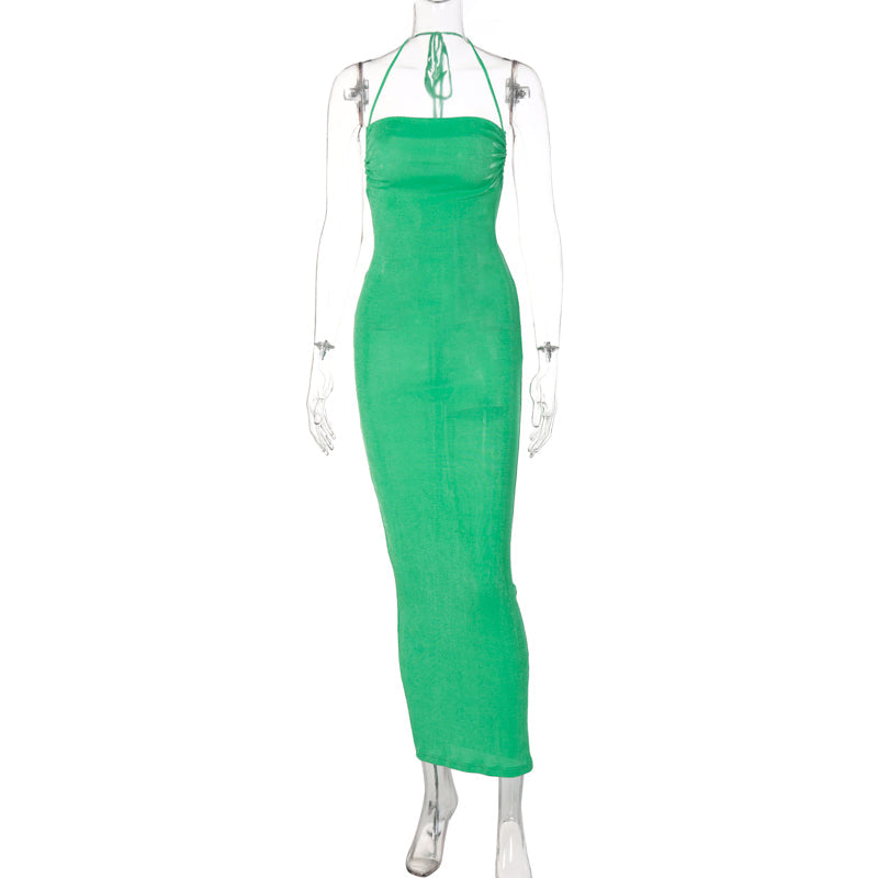 Levoire | Décolleté Dos Nu Dos Drapée Robe Maxi